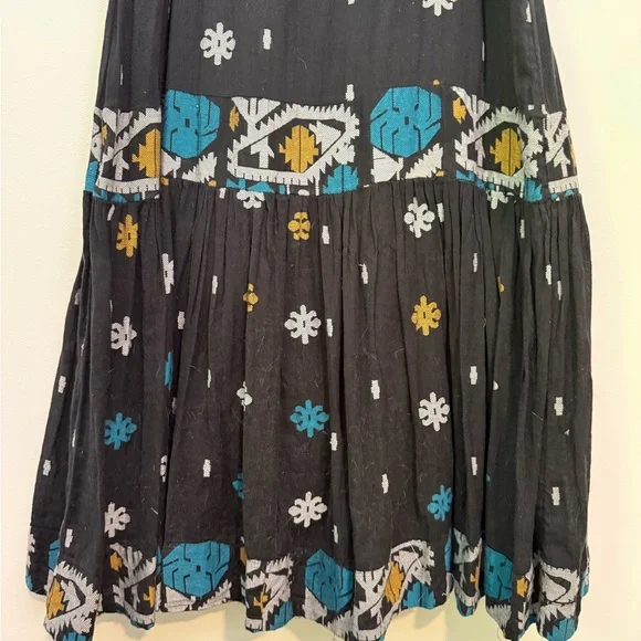 Free People Black and Blue Spaghetti Strap Maxi Dress - Picture 3 of 7